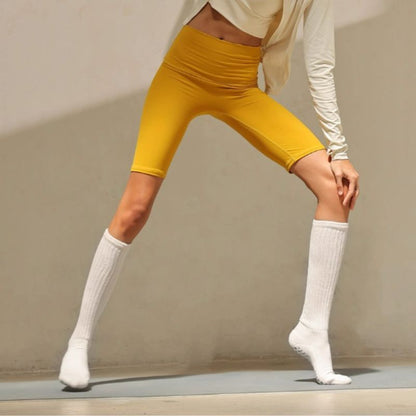 Solid Toe Sand Leg Grip Socks