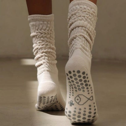 Solid Toe Sand Leg Grip Socks