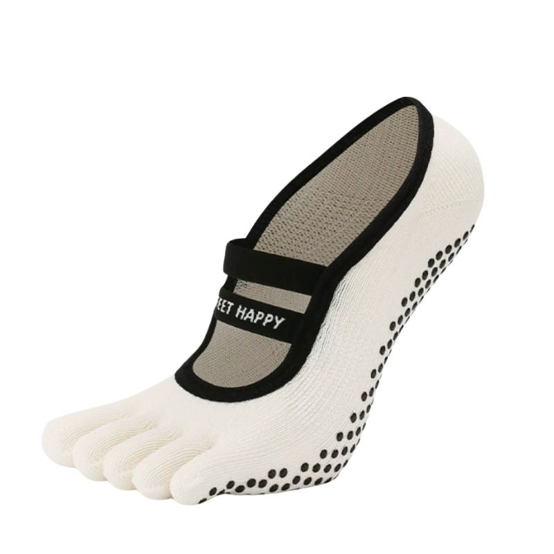 Full Toe Essen Grip Socks white