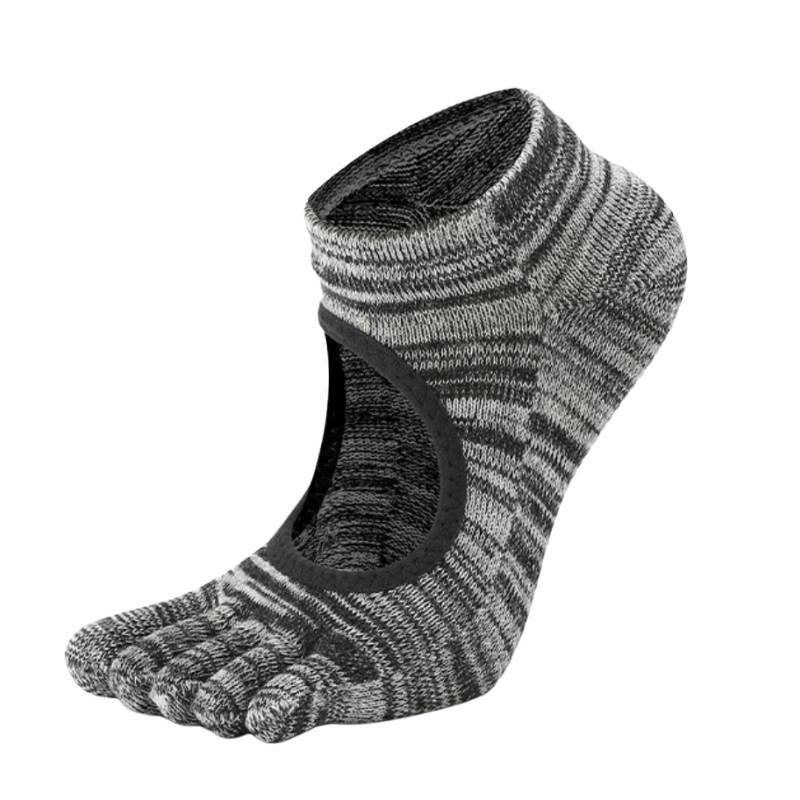 Full Toe Flora Low Rise Grip Socks pilasole gray4