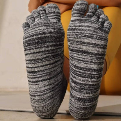 Full Toe Flora Low Rise Grip Socks pilasole gray 3