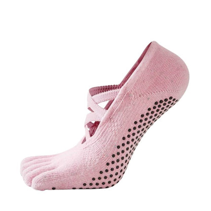 Full Toe Luma Grip Socks Pink