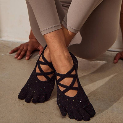 Full Toe Luma Grip Socks pilasole black