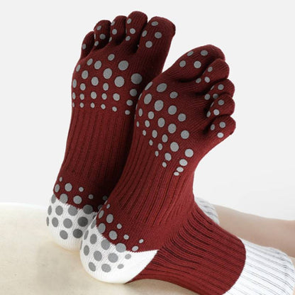 Full Toe Nora Grip Socks red pilasole