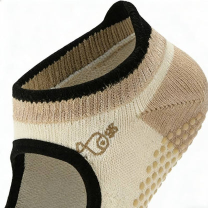 Full Toe Oat Low Rise Grip Socks pilasole 1