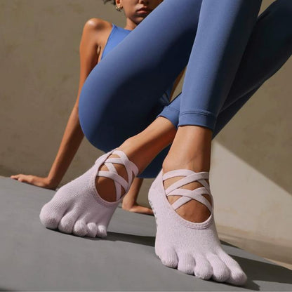 Full Toe Silva Grip Socks pilasole purple 