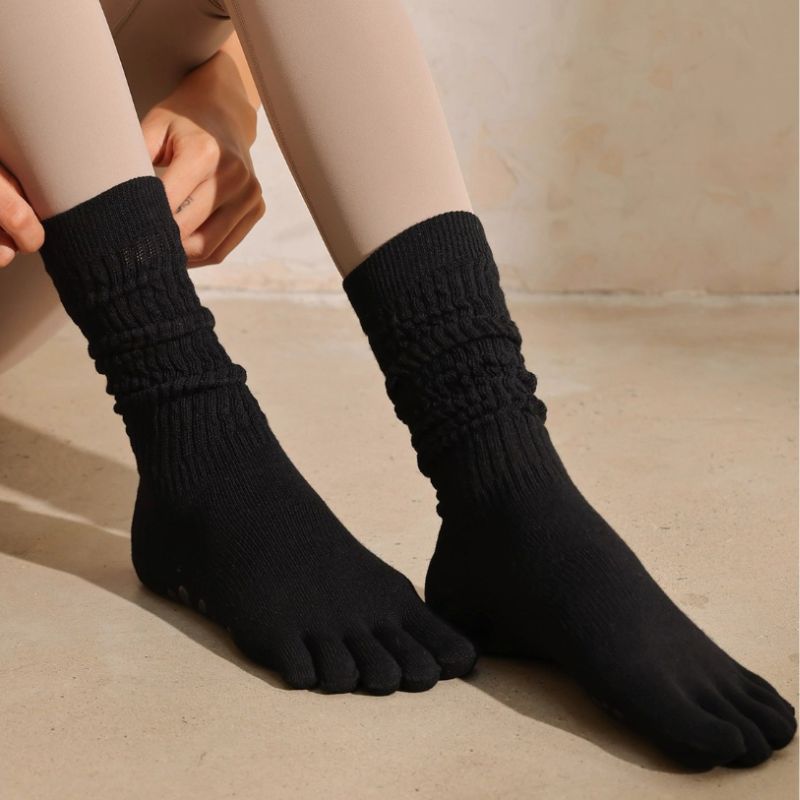 Full Toe Verta  Grip Socks pilasole black 1