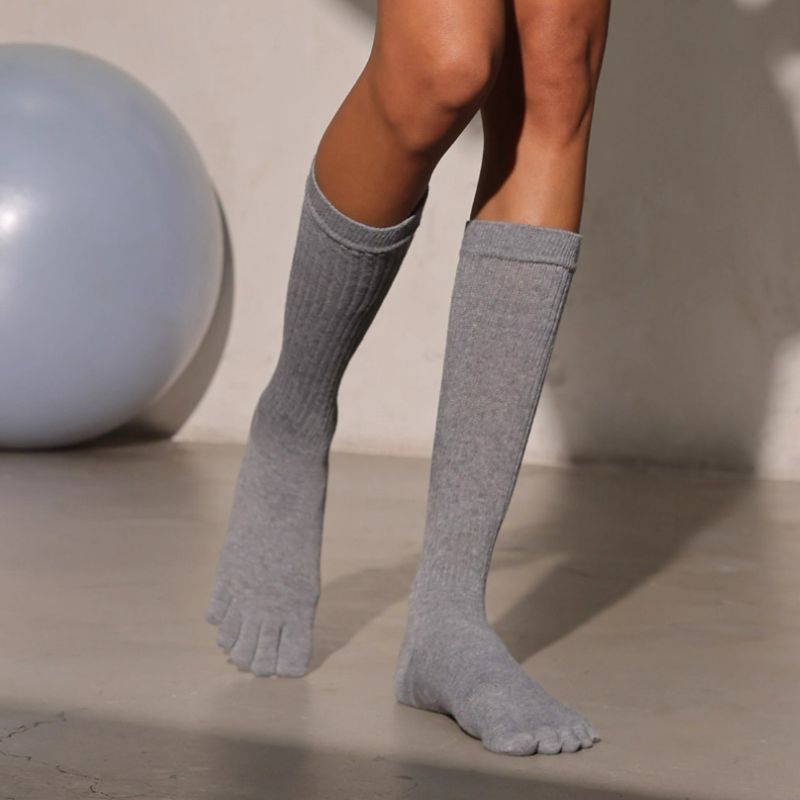 Full Toe Verta  Grip Socks pilasole gray 1