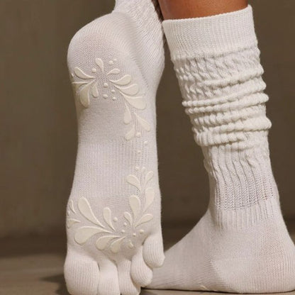Full Toe Verta  Grip Socks pilasole white 1