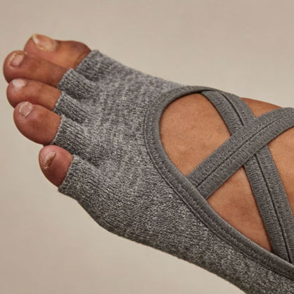 Half Toe Aura Low Rise Grip Socks  pilasole 2