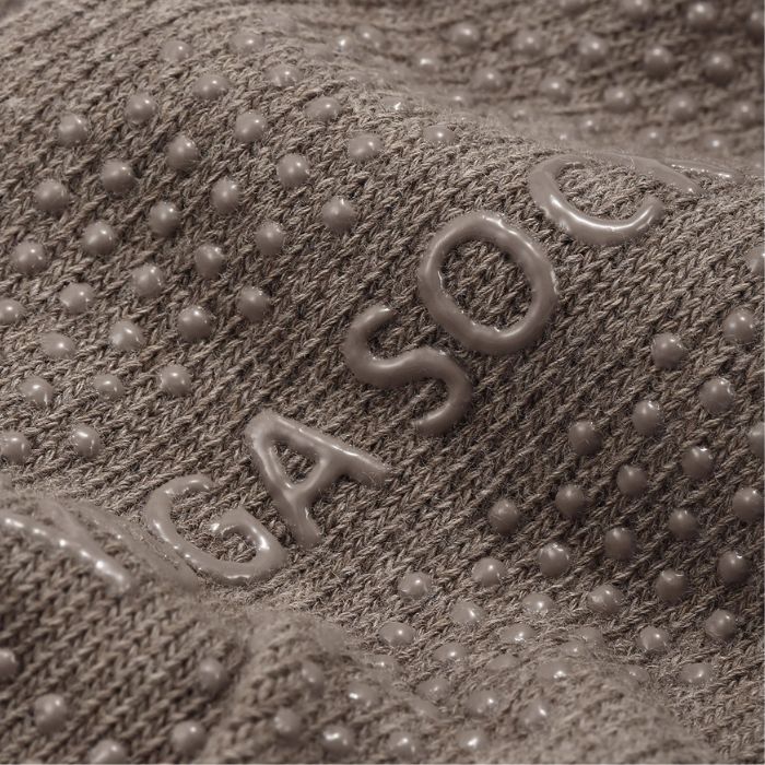 Half Toe Untamed Low Rise Grip Socks-brown Leopard 1 material