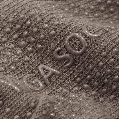 Half Toe Untamed Low Rise Grip Socks-brown Leopard 1 material